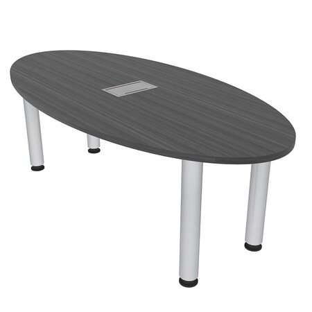 Skutchi Designs 33.5 in W, 59.5 in L, 29 in H, Engineered Wood Top, Grey H-OVL-3460-PT-AN-EL